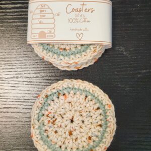 Crochet Coffee Cup Cozy - Multi Sage - Medium